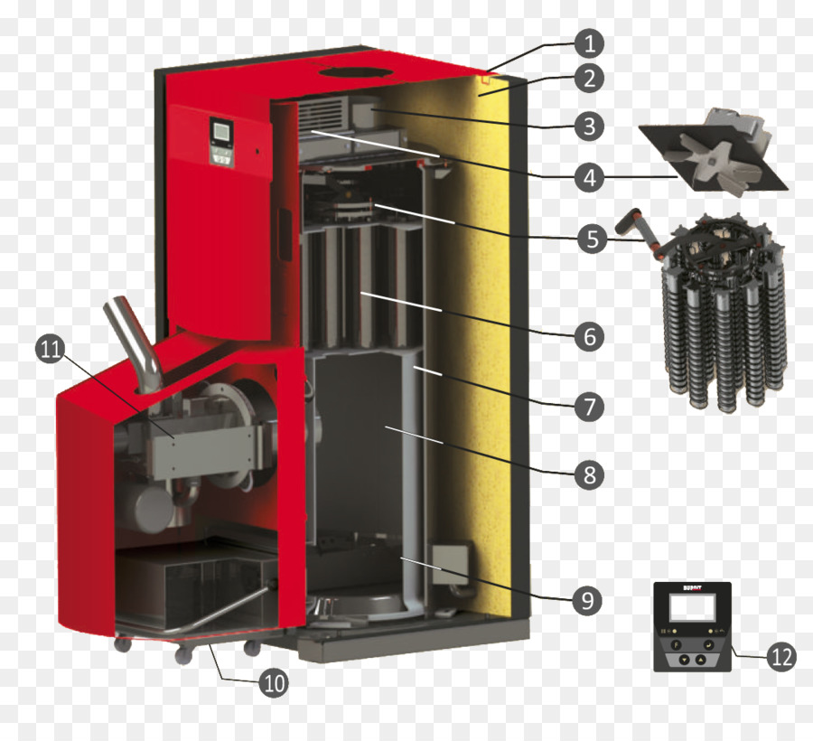 Schéma De La Chaudière，Chauffage PNG