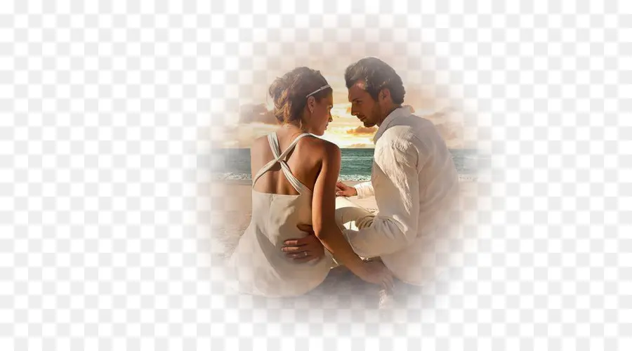 Couple Sur Plage，Romance PNG