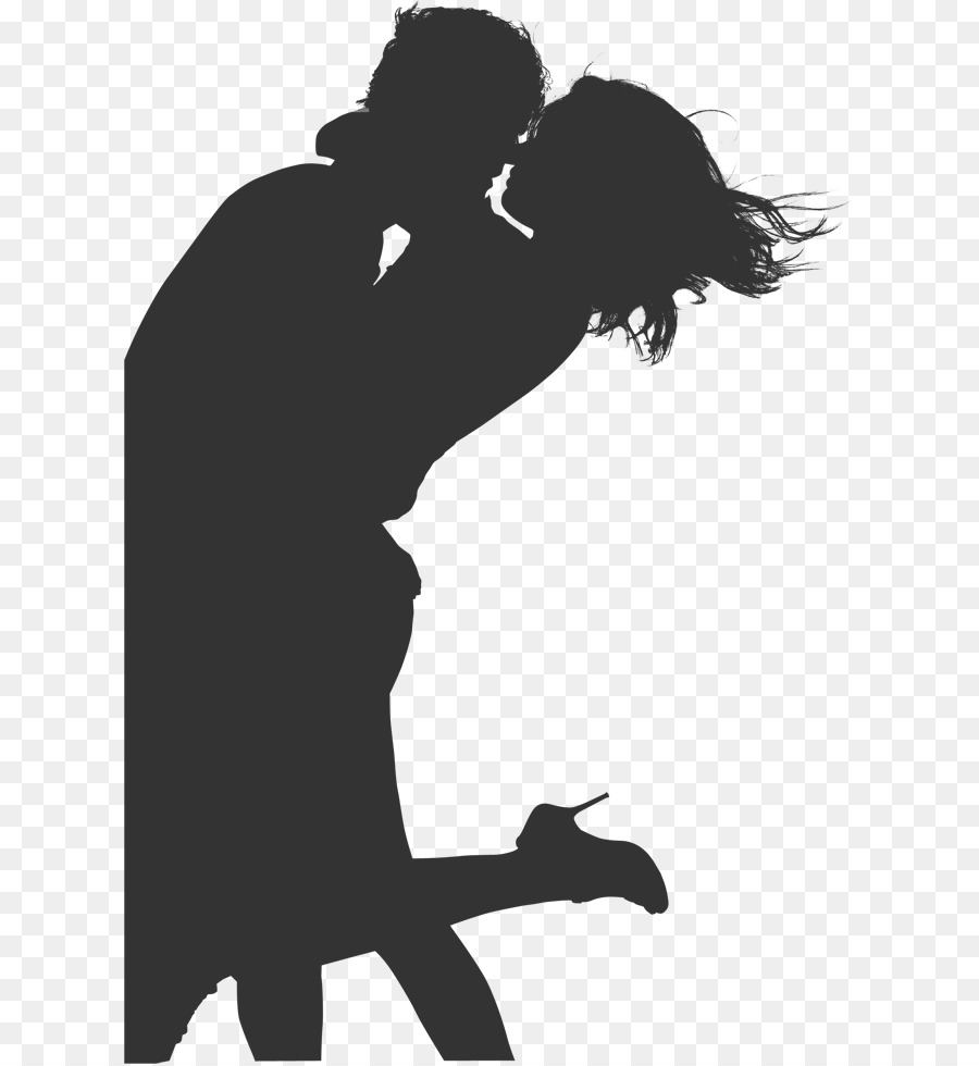 Baiser De Silhouette，Couple PNG