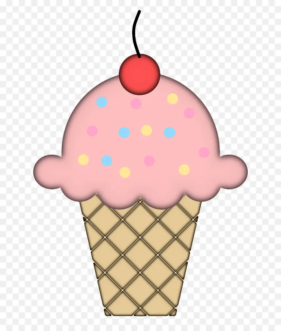 Cornet De Glace，Cerise PNG