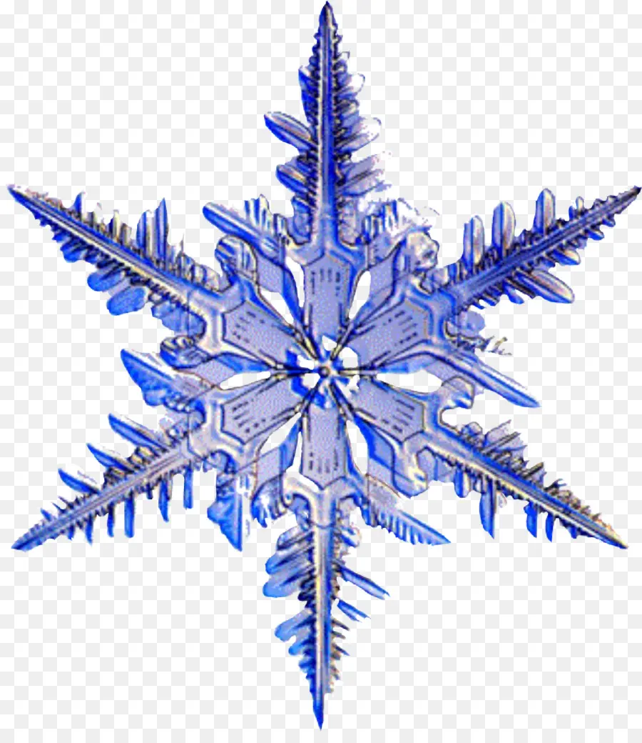 Flocon De Neige Bleu，Hiver PNG