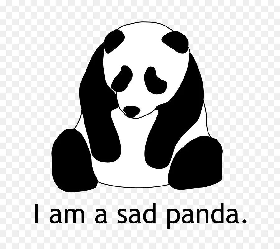 Panda Géant，La Tristesse PNG