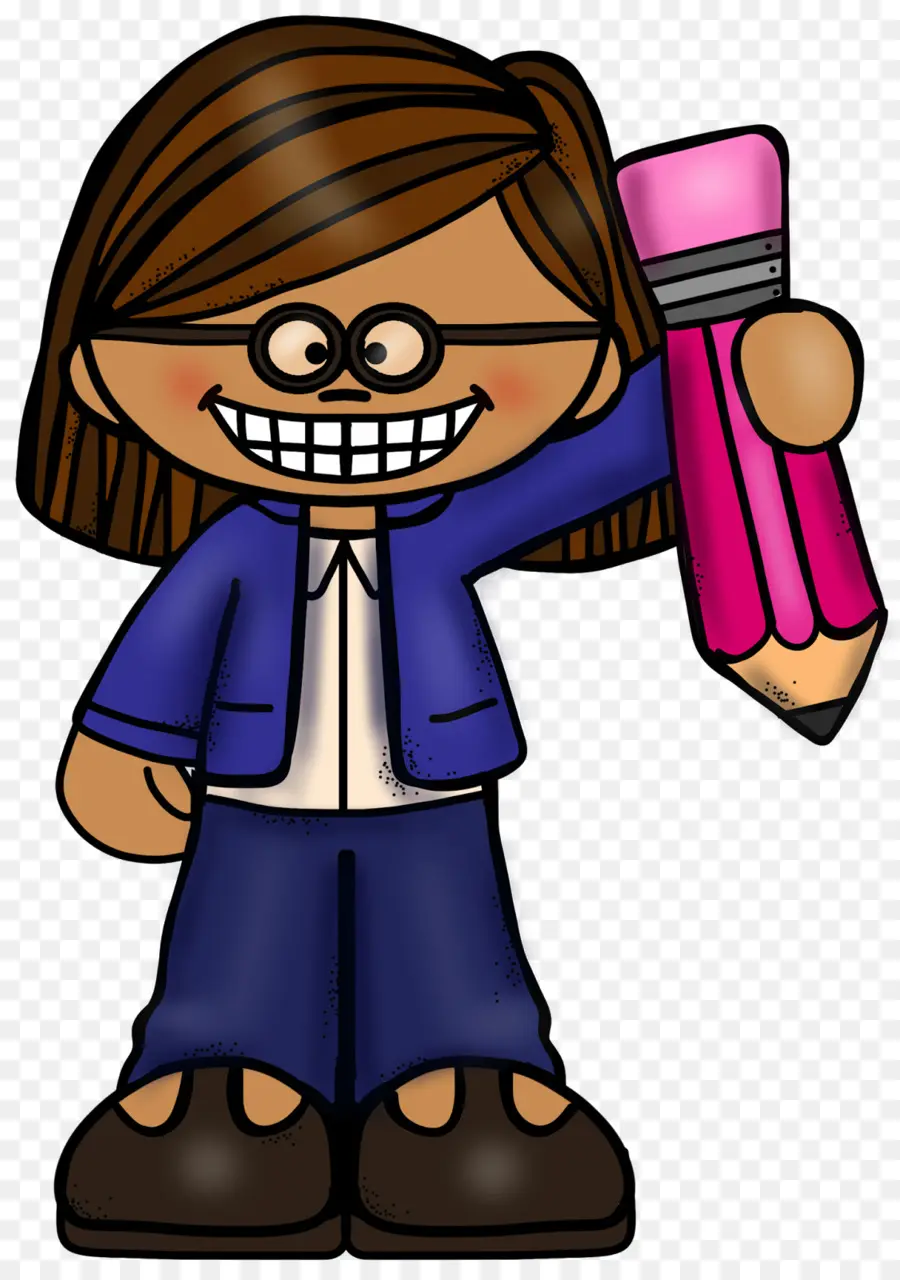 Fille Avec Un Crayon，Fille PNG