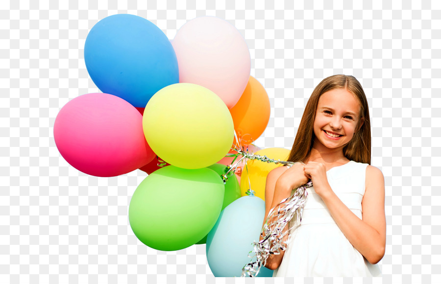 Fille Avec Des Ballons，Enfant PNG