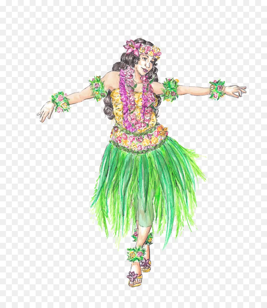 Danseuse De Hula，Hawaïen PNG