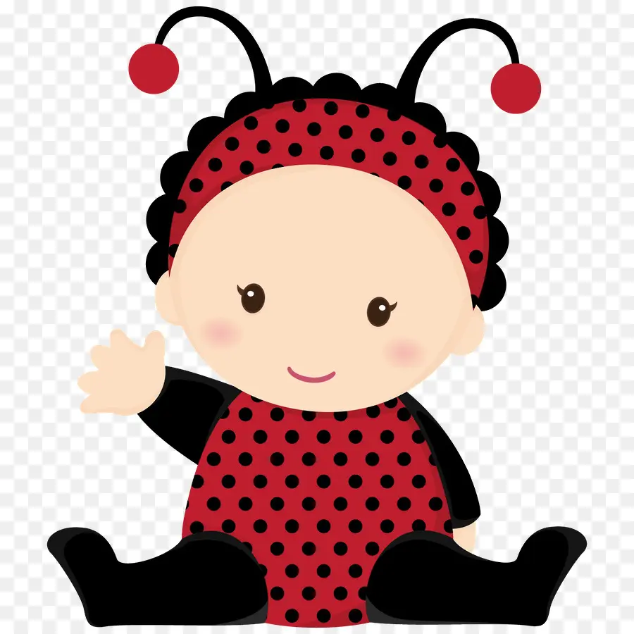 Bébé En Costume De Coccinelle，Mignon PNG