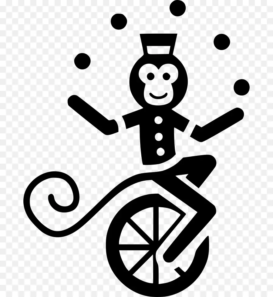 Singe Jongleur，Monocycle PNG