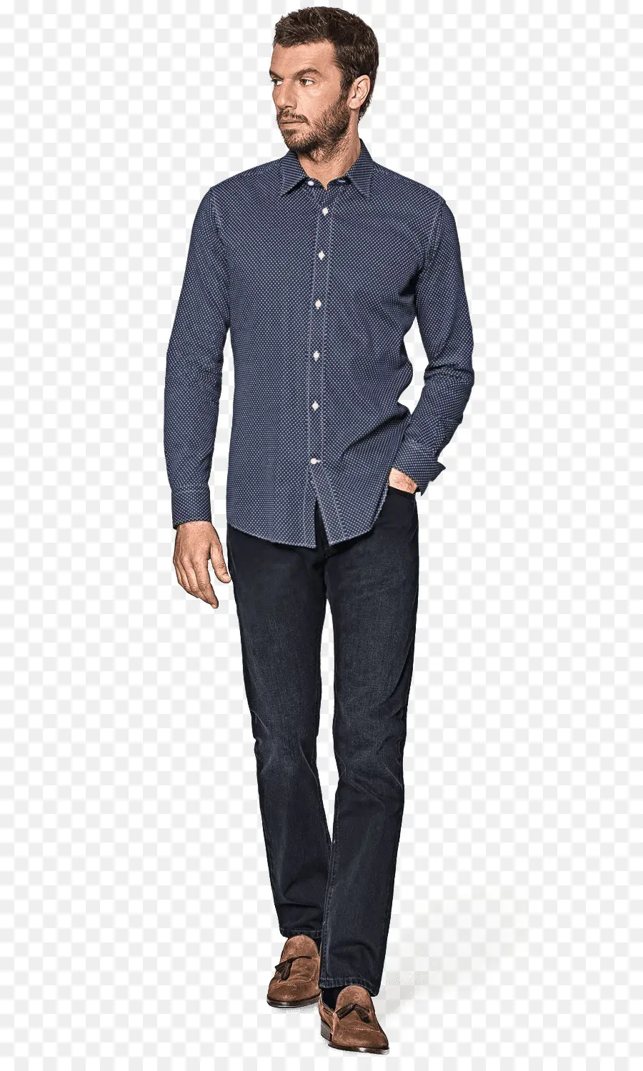 Homme En Tenue Décontractée，Chemise PNG