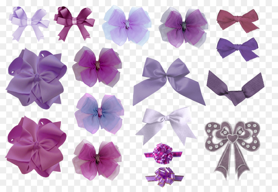 Arcs Violets，Rubans PNG