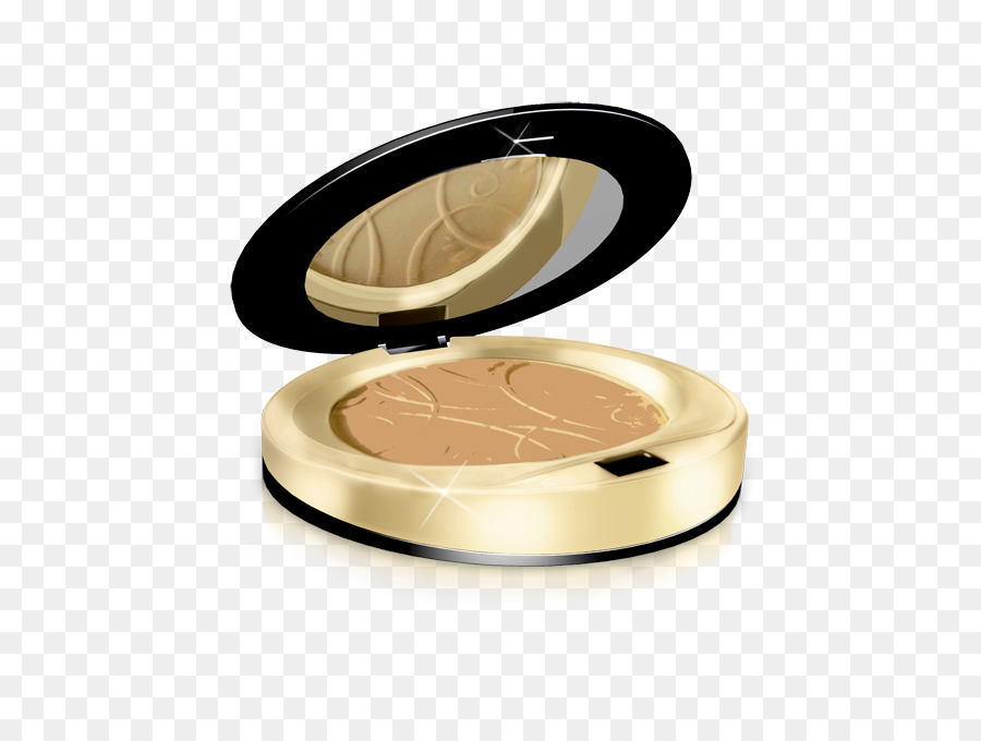 Poudre Compacte D'or，Produits De Beauté PNG