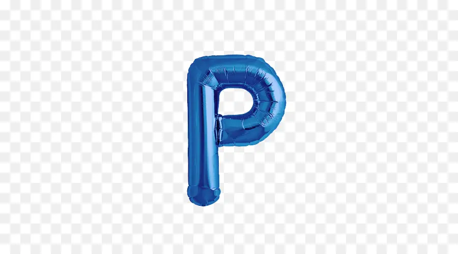 Ballon Bleu，Lettre P PNG