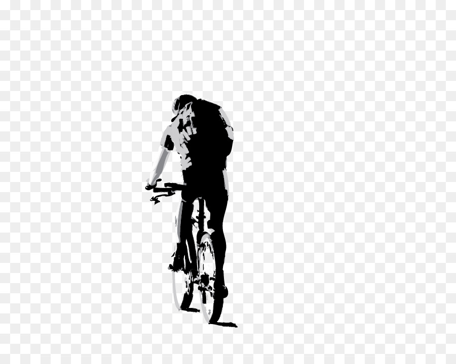 Silhouette，Vélo PNG