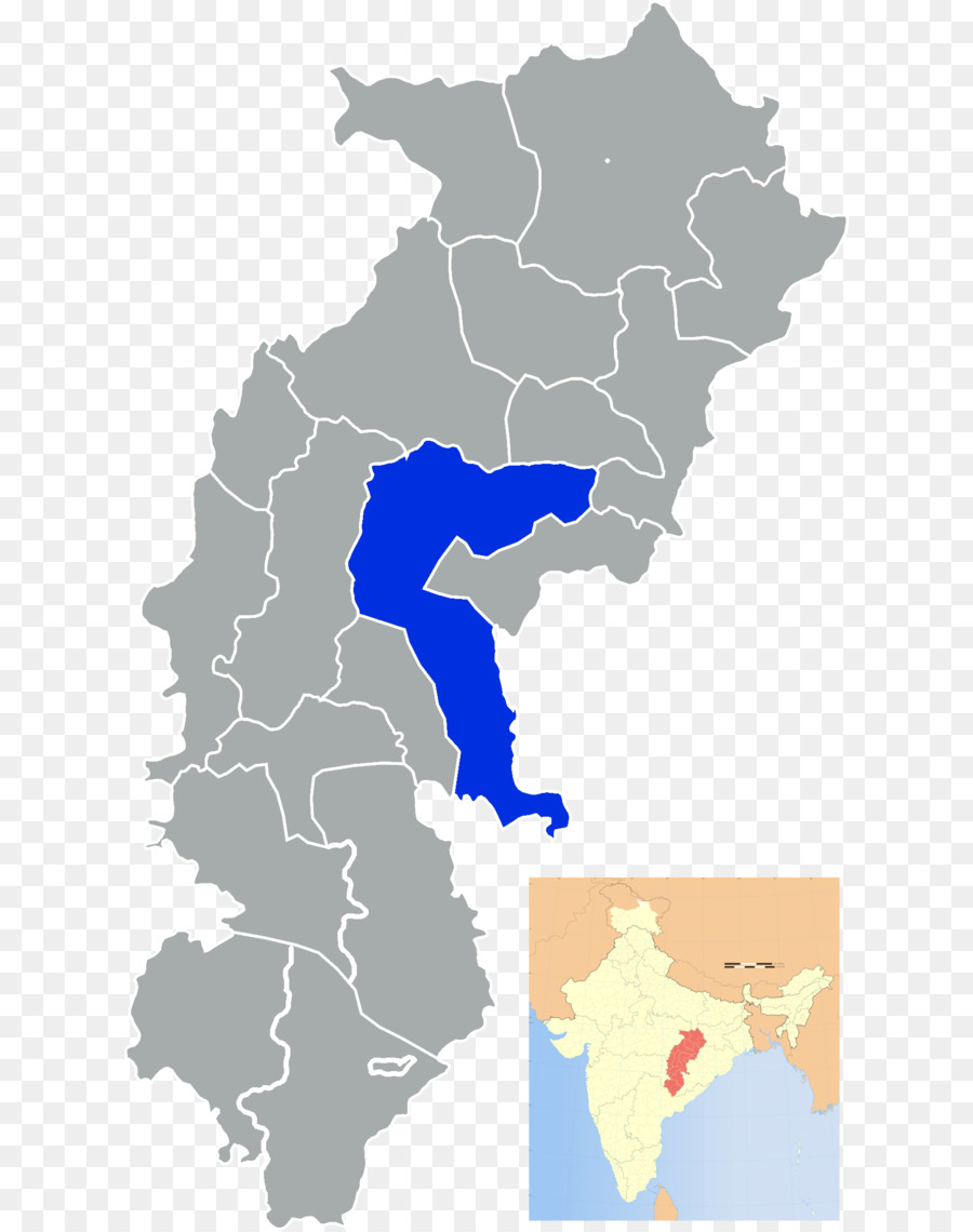 Chhattisgarh，Carte PNG