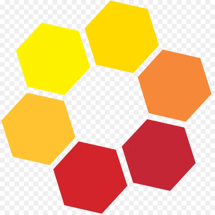 Hexagones Colorés，Coloré PNG