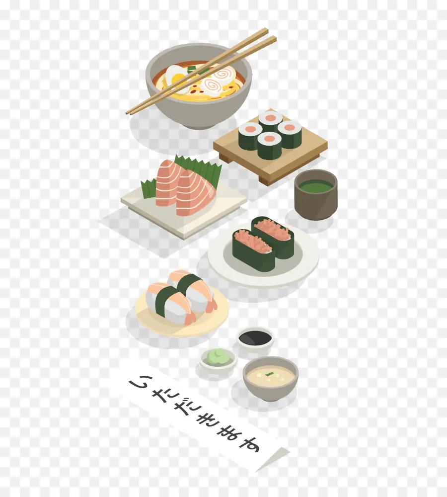 Cuisine Japonaise，Sushis PNG