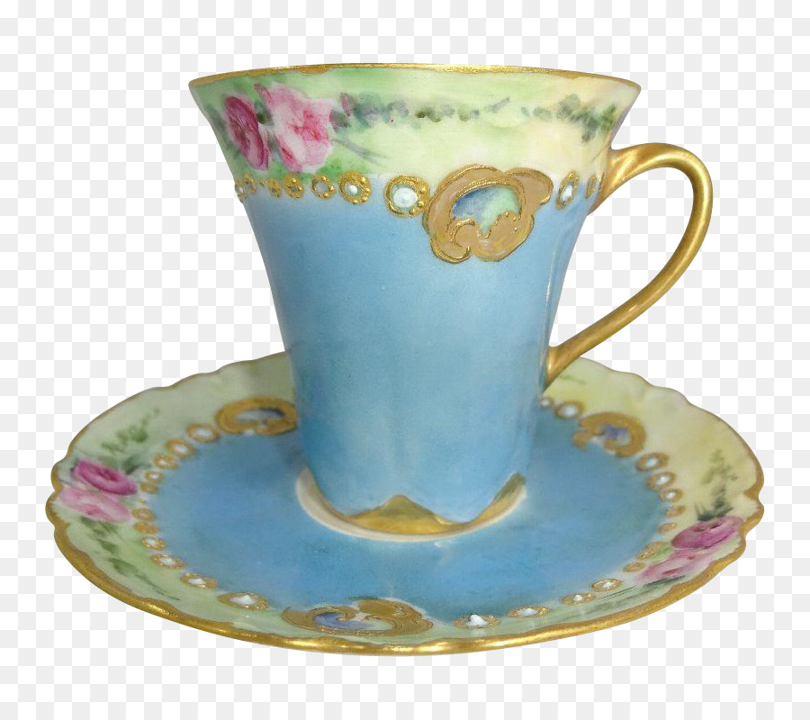 Tasse à Thé Florale，Tasse PNG