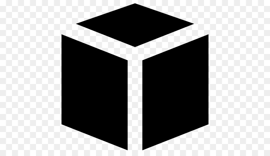 Cube，Noir PNG