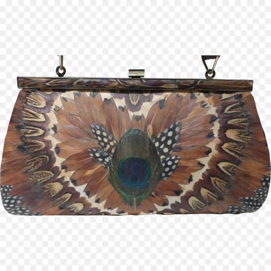 Pochette En Plumes，Paon PNG