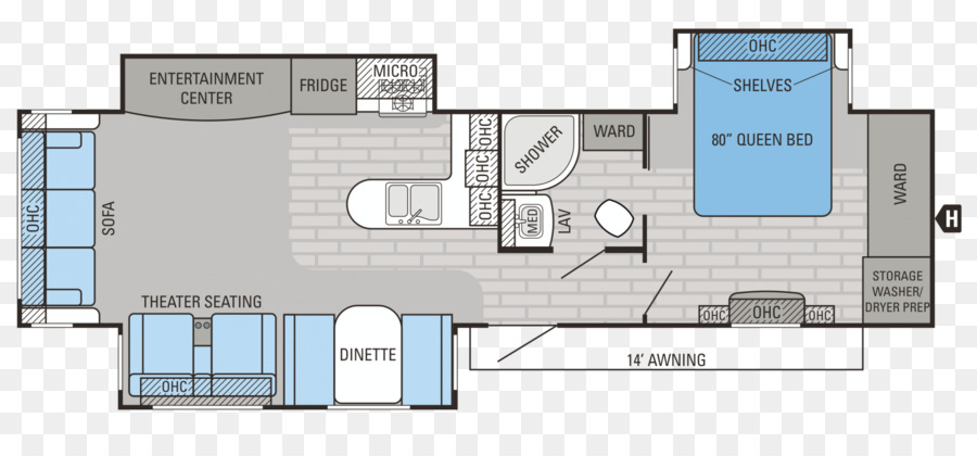 Plan D'étage Du Camping Car，Vr PNG