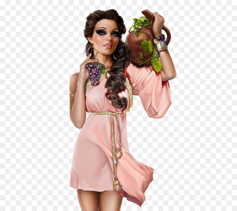 Femme，Raisins PNG