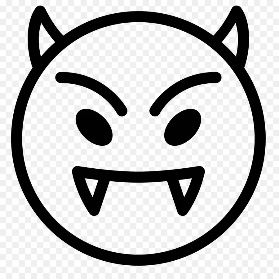 Emoji Du Diable，Cornes PNG