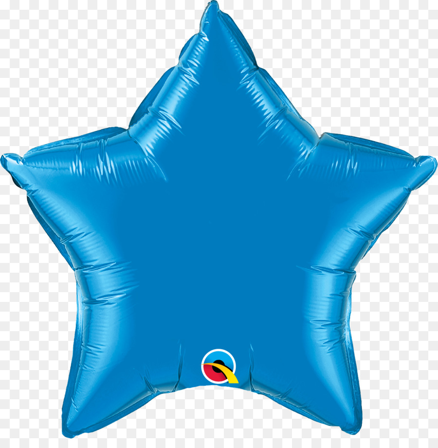 Ballon étoile Bleue，Faire La Fête PNG