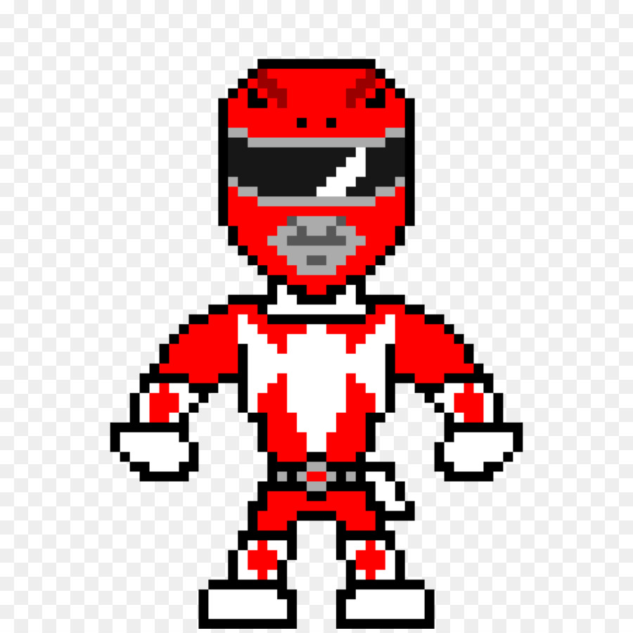 Caractère De Pixels，Rouge PNG