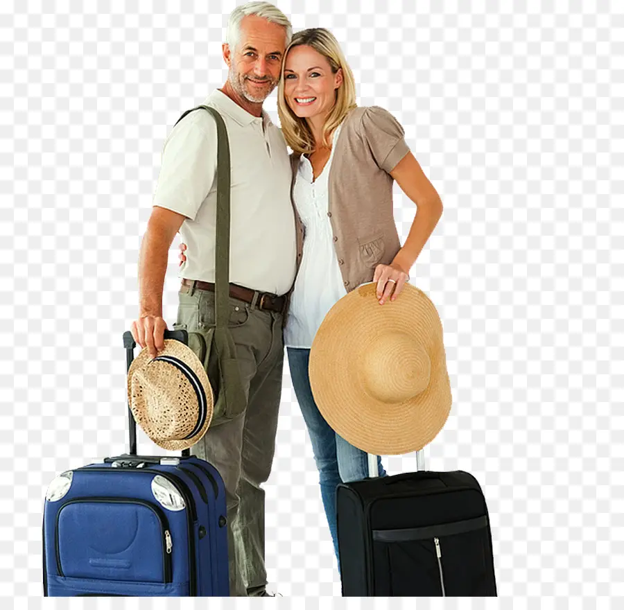 Couple En Voyage，Bagage PNG