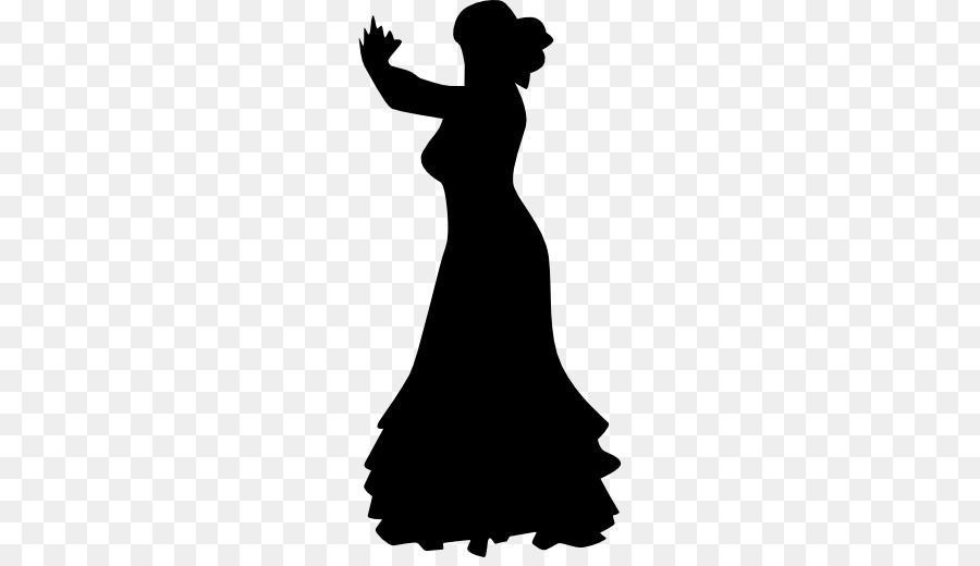 Silhouette Femme En Robe，Chiffre PNG