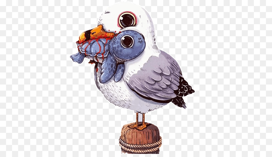 Oiseau De Dessin Animé，Mouette PNG