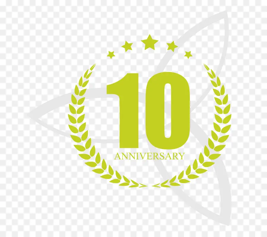 10e Anniversaire，Couronne De Laurier PNG