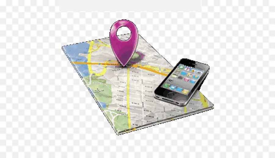 Carte Et Smartphone，Navigation PNG