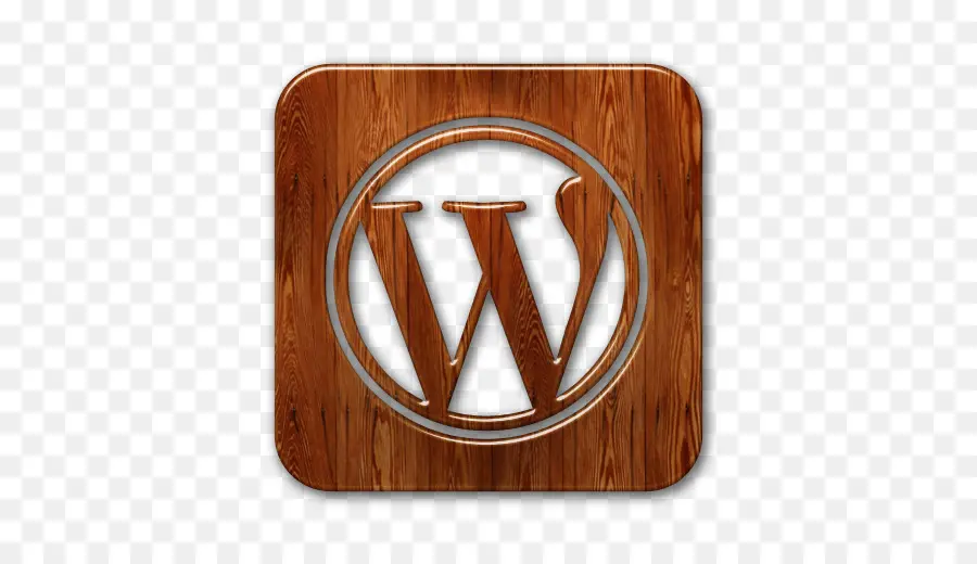 Logo Wordpress，En Bois PNG