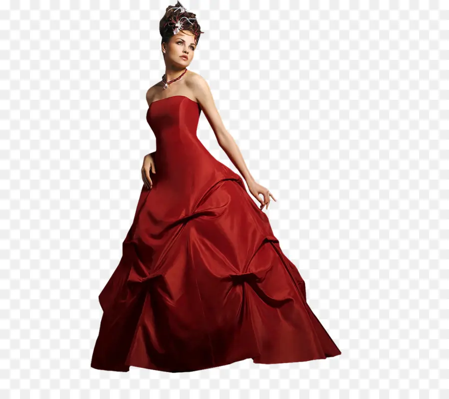 Femme En Robe Rouge，Robe PNG