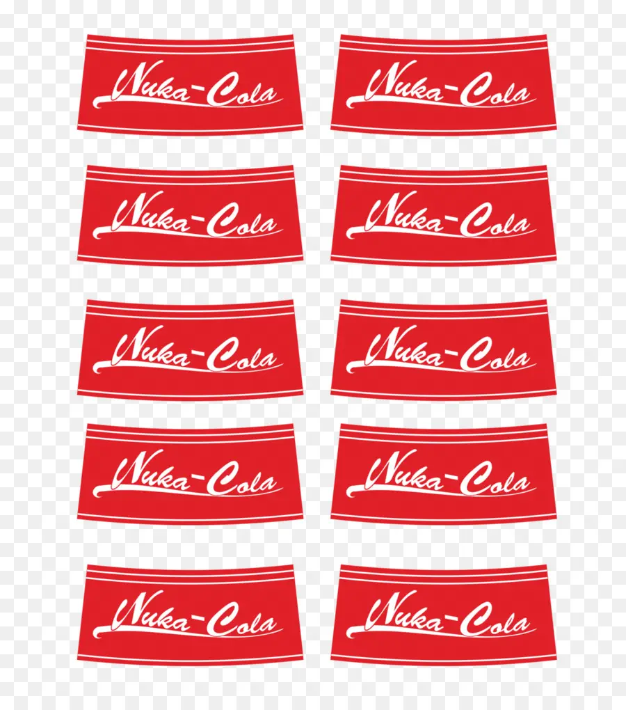 Étiquettes Nuka Cola，Rouge PNG