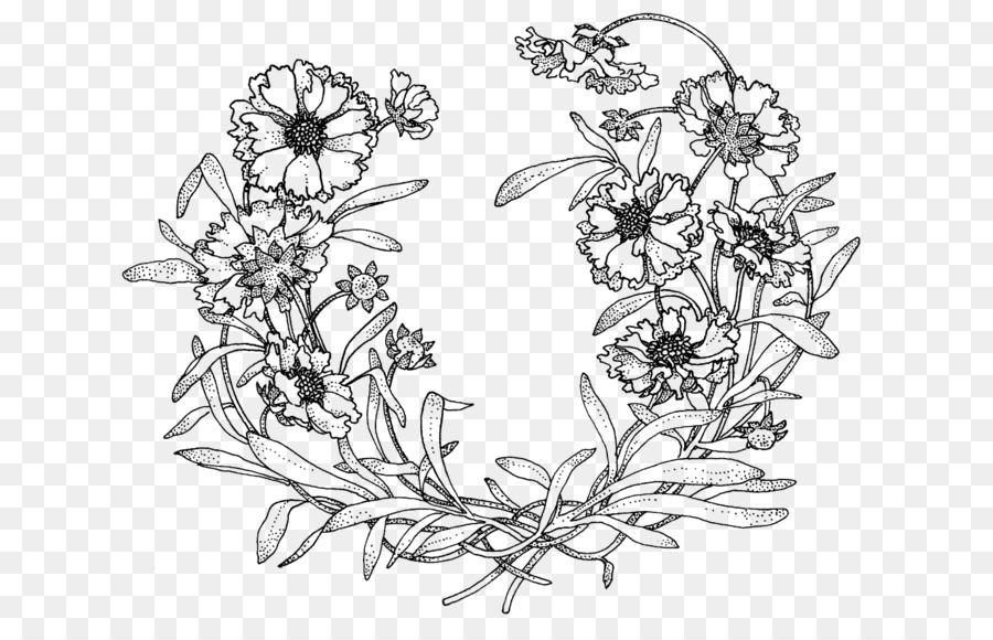 Couronne Florale，Fleurs PNG