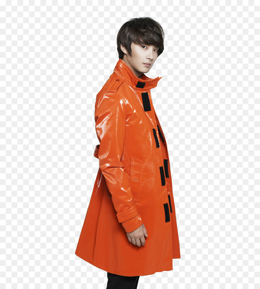 Manteau Orange，Homme PNG