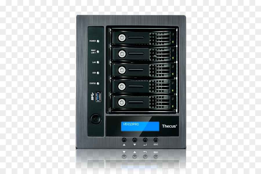 Systèmes De Stockage En Réseau，Thecus N5810 Nas De Bureau à Un Réseau Local Ethernet Noir Le Serveur De Stockage PNG