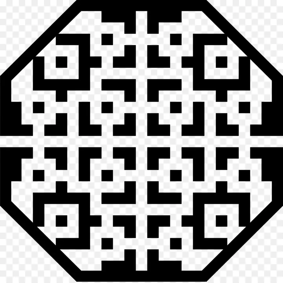 Code Qr，Noir PNG