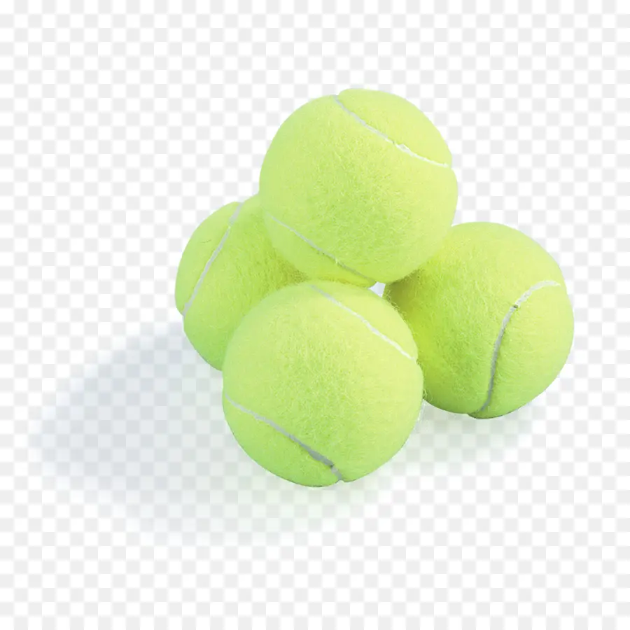 Balles De Tennis，Jaune PNG