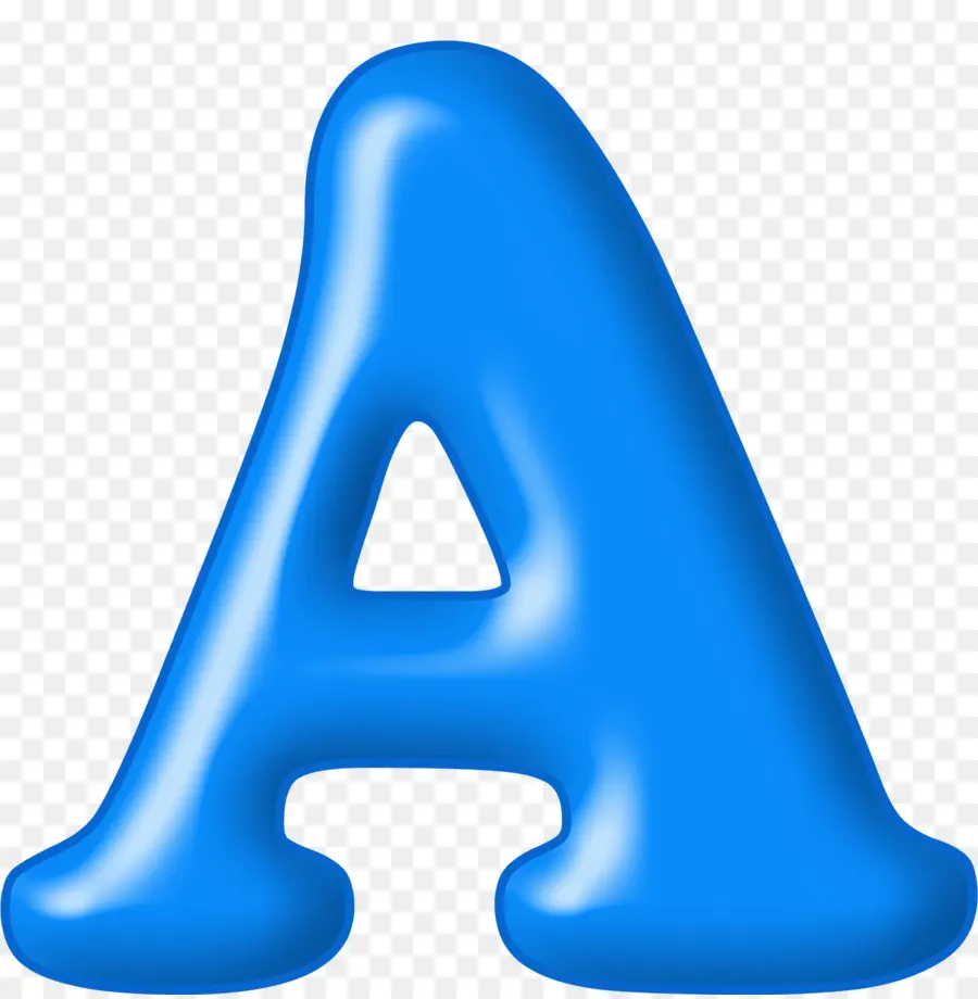 Lettre A，Bleu PNG