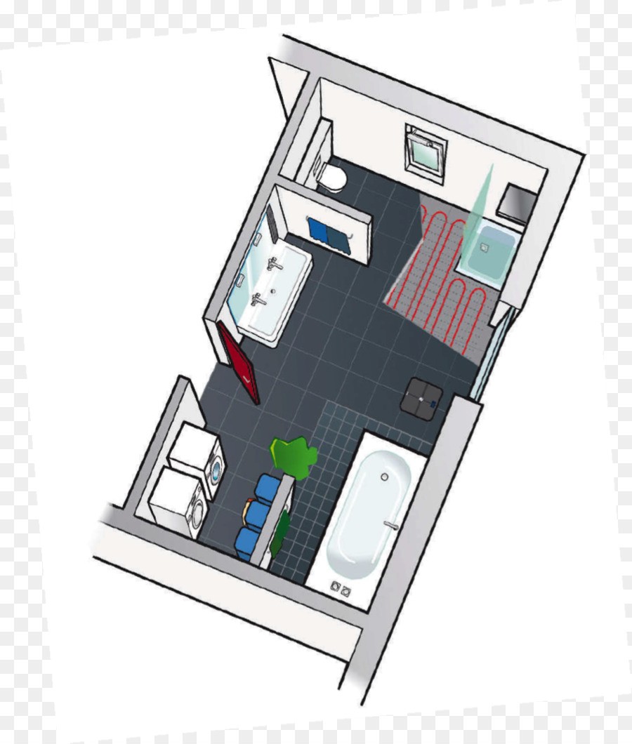 Disposition De La Salle De Bain，Plan D'étage PNG