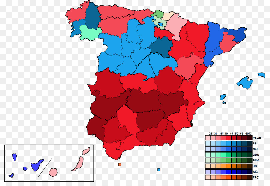 Carte De L'espagne，Régions PNG