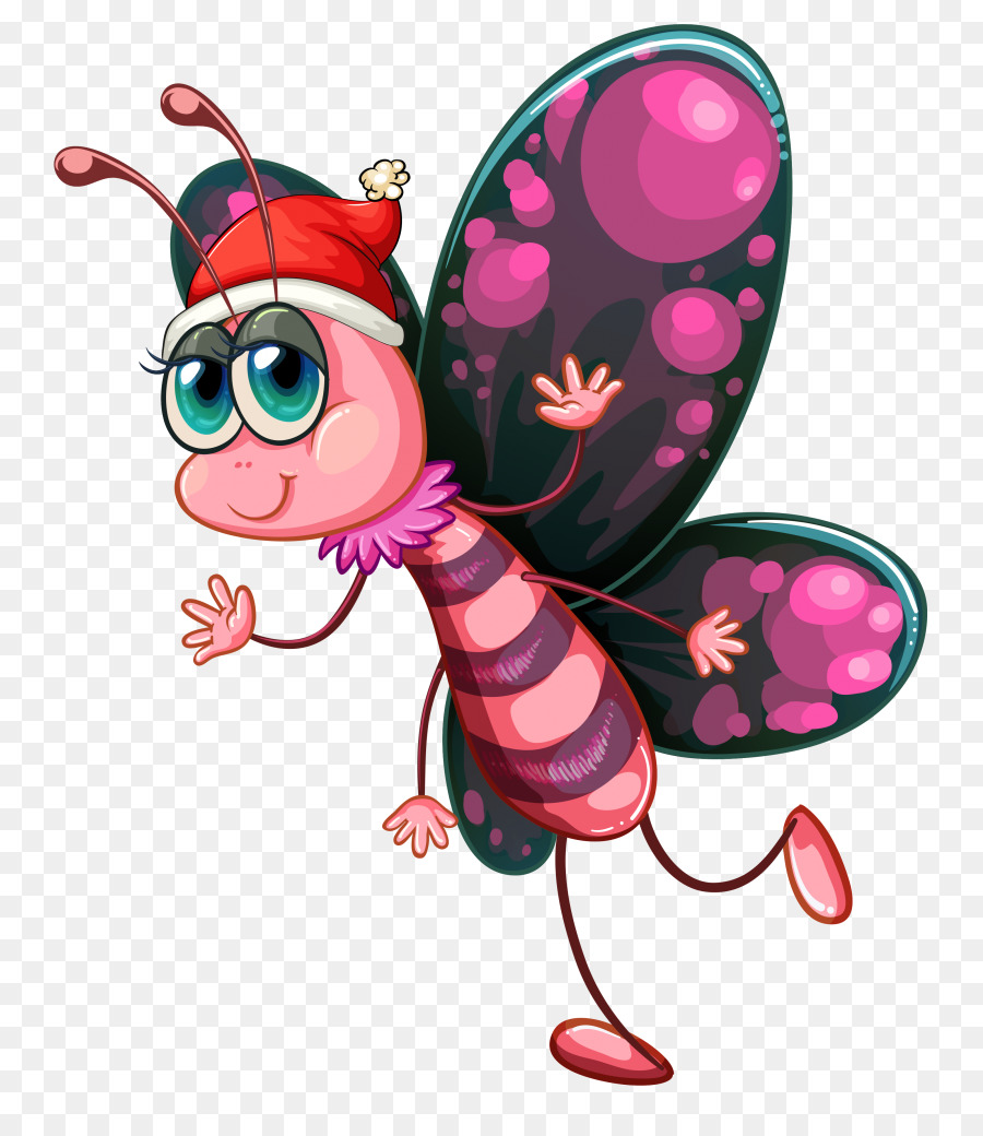 Papillon De Dessin Animé，Ailes PNG