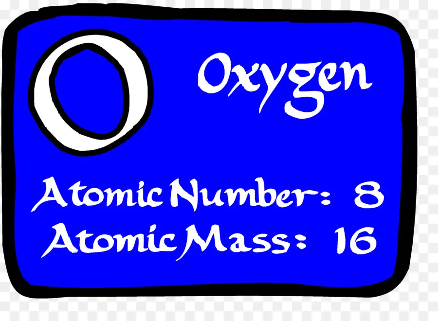 Oxygène，Numéro Atomique PNG