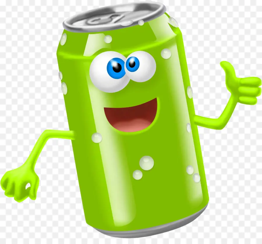 Canette De Soda Verte，Soude PNG