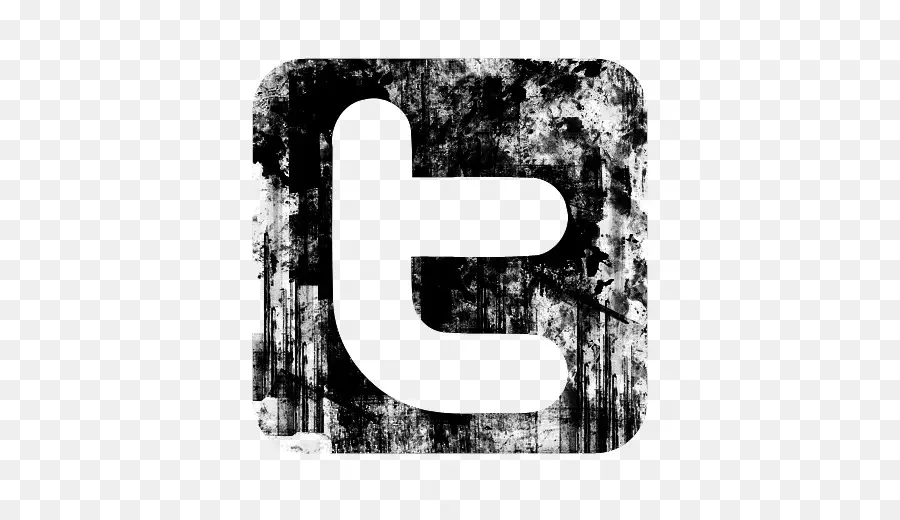 Logo Twitter Grunge，Réseaux Sociaux PNG