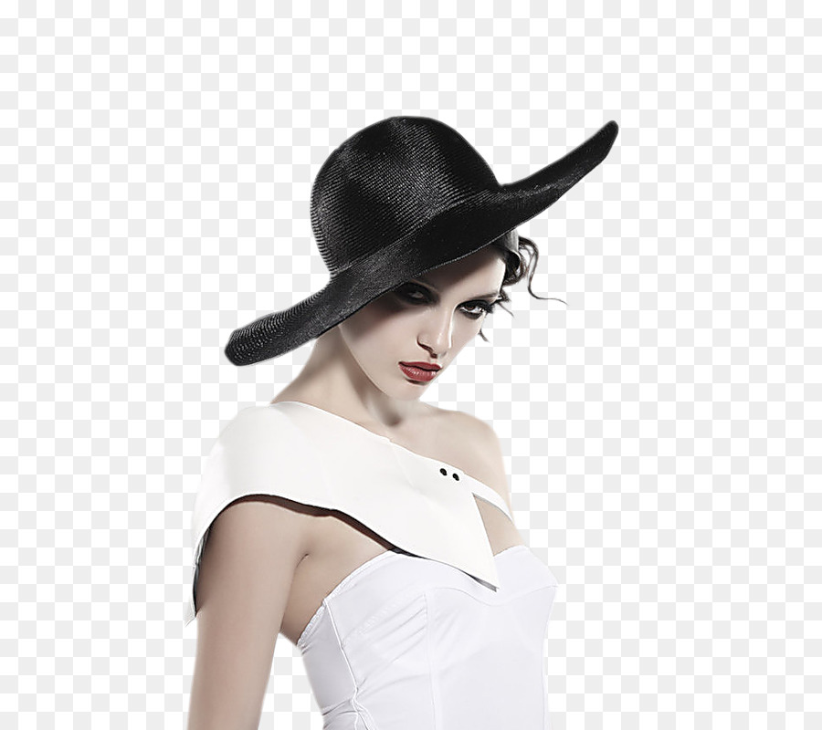 Femme Au Chapeau Noir，Chapeau PNG