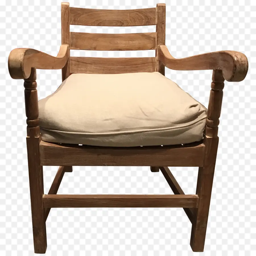 Chaise En Bois，Coussin PNG