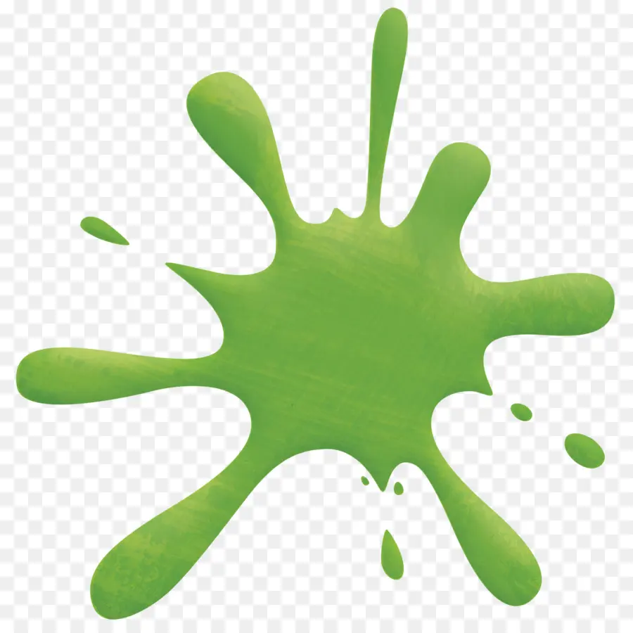 Éclaboussure Verte，Peinture PNG